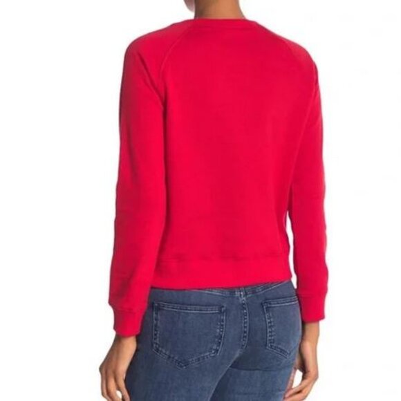 New without Tags! Rebecca Minkoff Red Graphic Sweatshirt size large runs small - Picture 3 of 3